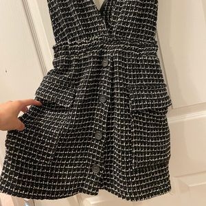 EUC Zara Pinafore tweed dress, XS-S